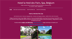 Desktop Screenshot of hotellaheid.be