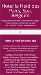 Mobile Screenshot of hotellaheid.be