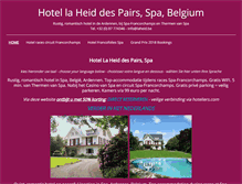 Tablet Screenshot of hotellaheid.be